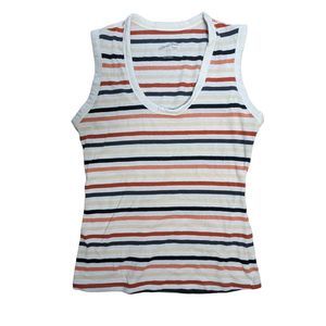 Universal Thread Women's Striped Print Round Neck Tank Top - Size S